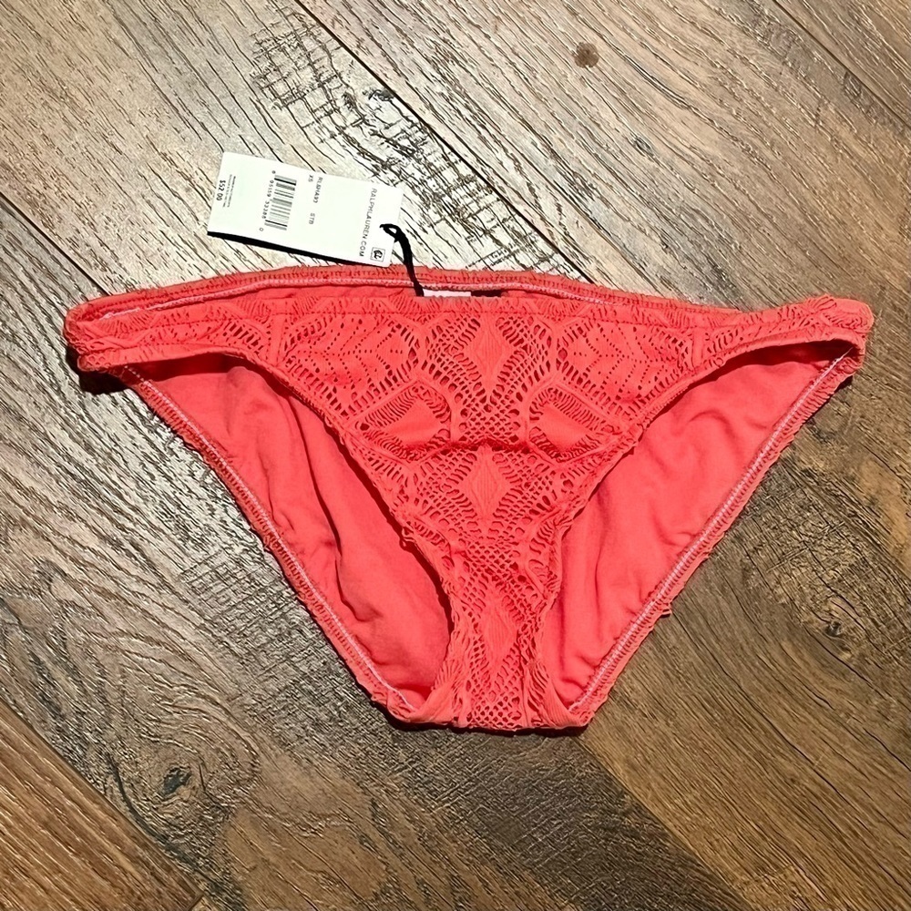 𝅺POLO Ralph Lauren coral bikini bottom. Size XS